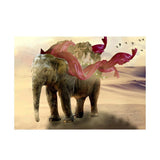 Maxbell DIY Diamond Painting Embroidery Paint By Number Kits Elephant and Hill