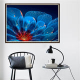 Maxbell DIY Diamond Painting Embroidery Paint By Number Kits Lotus Flower