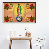 Maxbell 5D DIY Diamond Painting Cross Stitch Kit for Home Wall Decor Madonna