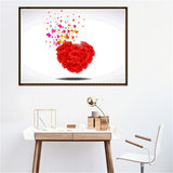 Maxbell DIY Diamond Painting Embroidery Paint By Number Kits Love Heart