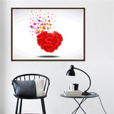Maxbell DIY Diamond Painting Embroidery Paint By Number Kits Love Heart