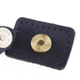 Maxbell 1 Set Sew on Leather Magnetic Snap Buckles Sewing Fasteners for Bag Black