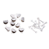 Max 10 Sets Trouser Hook & Bar Skirt Fastener Sewing Repair Accessory Silver