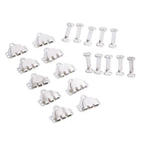 Max 10 Sets Trouser Hook & Bar Skirt Fastener Sewing Repair Accessory Silver