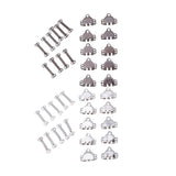 Max 10 Sets Trouser Hook & Bar Skirt Fastener Sewing Repair Accessory Silver