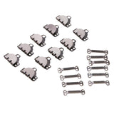 Max 10 Sets Trouser Hook & Bar Skirt Fastener Sewing Repair Accessory Black