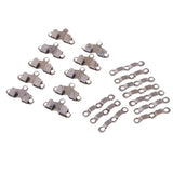 Max 10 Sets Metal Sewing Hooks and Eyes Closure for Skirt Trousers Crafts Black
