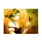 Maxbell 1set Crystal/Rhinestone/Diamond Painting Picture with Kit Girl and Butterfly