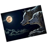 Maxbell 1set Crystal/Rhinestone/Diamond Painting Picture with Kit Wolf