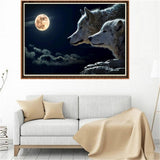 Maxbell 1set Crystal/Rhinestone/Diamond Painting Picture with Kit Wolf