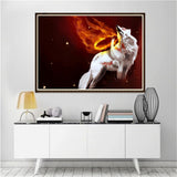 Maxbell 1set Crystal/Rhinestone/Diamond Painting Picture with Kit Spitfire Wolf