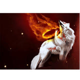 Maxbell 1set Crystal/Rhinestone/Diamond Painting Picture with Kit Spitfire Wolf