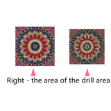 Maxbell Full Drill DIY Flower Diamond Embroidery Painting Cross Stitch Kit Rose Red