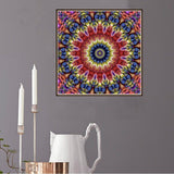 Maxbell Full Drill DIY Flower Diamond Embroidery Painting Cross Stitch Kit Rose Red