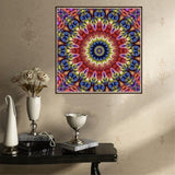 Maxbell Full Drill DIY Flower Diamond Embroidery Painting Cross Stitch Kit Rose Red