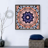 Maxbell Full Drill DIY Flower Diamond Embroidery Painting Cross Stitch Kit Purple