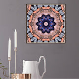Maxbell Full Drill DIY Flower Diamond Embroidery Painting Cross Stitch Kit Purple