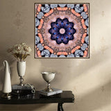 Maxbell Full Drill DIY Flower Diamond Embroidery Painting Cross Stitch Kit Purple