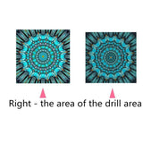 Maxbell Full Drill DIY Flower Diamond Embroidery Painting Cross Stitch Kit Green