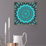 Maxbell Full Drill DIY Flower Diamond Embroidery Painting Cross Stitch Kit Green