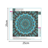 Maxbell Full Drill DIY Flower Diamond Embroidery Painting Cross Stitch Kit Green