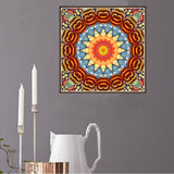 Maxbell Full Drill DIY Flower Diamond Embroidery Painting Cross Stitch Kit Orange