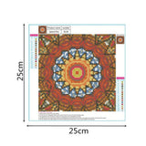 Maxbell Full Drill DIY Flower Diamond Embroidery Painting Cross Stitch Kit Orange