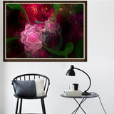 Maxbell DIY 5D Diamond Embroidery Painting Cross Stitch Art Kit Home Decor Flower