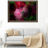 Maxbell DIY 5D Diamond Embroidery Painting Cross Stitch Art Kit Home Decor Flower