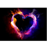 Maxbell DIY 5D Diamond Embroidery Painting Cross Stitch Art Kit Home Decor Heart