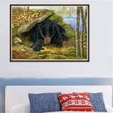 Maxbell DIY 5D Diamond Embroidery Painting Cross Stitch Art Kit Home Decor Bear