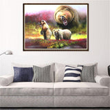 Maxbell DIY 5D Diamond Painting Embroidery Cross Stitch Kit 40x30cm Bear