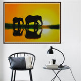 Maxbell DIY 5D Diamond Painting Embroidery Cross Stitch Kit 40x30cm Elephant
