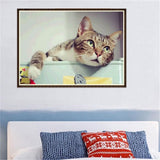 Maxbell DIY 5D Diamond Painting Embroidery Cross Stitch Kit 40x30cm Cat