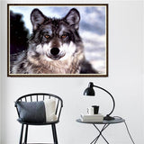 Maxbell DIY 5D Diamond Painting Embroidery Cross Stitch Kit 40x30cm Wild Wolf