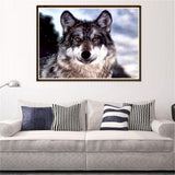 Maxbell DIY 5D Diamond Painting Embroidery Cross Stitch Kit 40x30cm Wild Wolf