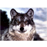 Maxbell DIY 5D Diamond Painting Embroidery Cross Stitch Kit 40x30cm Wild Wolf