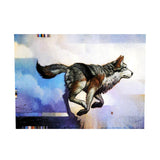 Maxbell DIY 5D Diamond Painting Embroidery Cross Stitch Kit 40x30cm Running Wolf