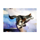 Maxbell DIY 5D Diamond Painting Embroidery Cross Stitch Kit 40x30cm Running Wolf