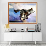 Maxbell DIY 5D Diamond Painting Embroidery Cross Stitch Kit 40x30cm Running Wolf