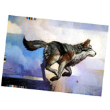 Maxbell DIY 5D Diamond Painting Embroidery Cross Stitch Kit 40x30cm Running Wolf