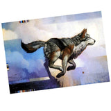 Maxbell DIY 5D Diamond Painting Embroidery Cross Stitch Kit 40x30cm Running Wolf