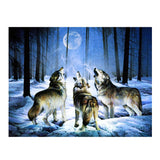 Maxbell DIY 5D Diamond Painting Embroidery Cross Stitch Kit 40x30cm Wolves