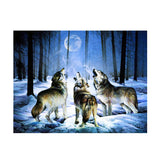 Maxbell DIY 5D Diamond Painting Embroidery Cross Stitch Kit 40x30cm Wolves