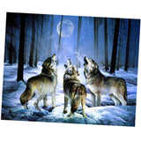 Maxbell DIY 5D Diamond Painting Embroidery Cross Stitch Kit 40x30cm Wolves