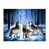 Maxbell DIY 5D Diamond Painting Embroidery Cross Stitch Kit 40x30cm Wolves