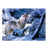 Maxbell 1 Set DIY Diamond Picture with Crystal Painting Kit Hand Craft Snow Wolf