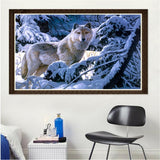 Maxbell 1 Set DIY Diamond Picture with Crystal Painting Kit Hand Craft Snow Wolf