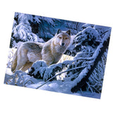 Maxbell 1 Set DIY Diamond Picture with Crystal Painting Kit Hand Craft Snow Wolf