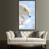 Maxbell Wolf 5D Diamond Painting DIY Embroidery Cross Stitch Needlework Craft White